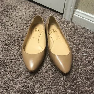 Christian Louboutin Nude Flats